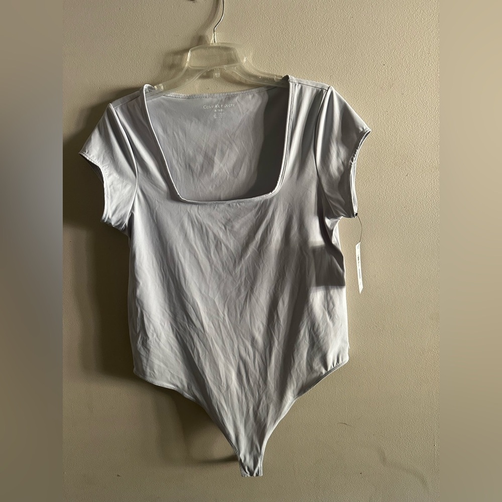 Calvin Klein Jeans White Bodysuit Size XL NWT